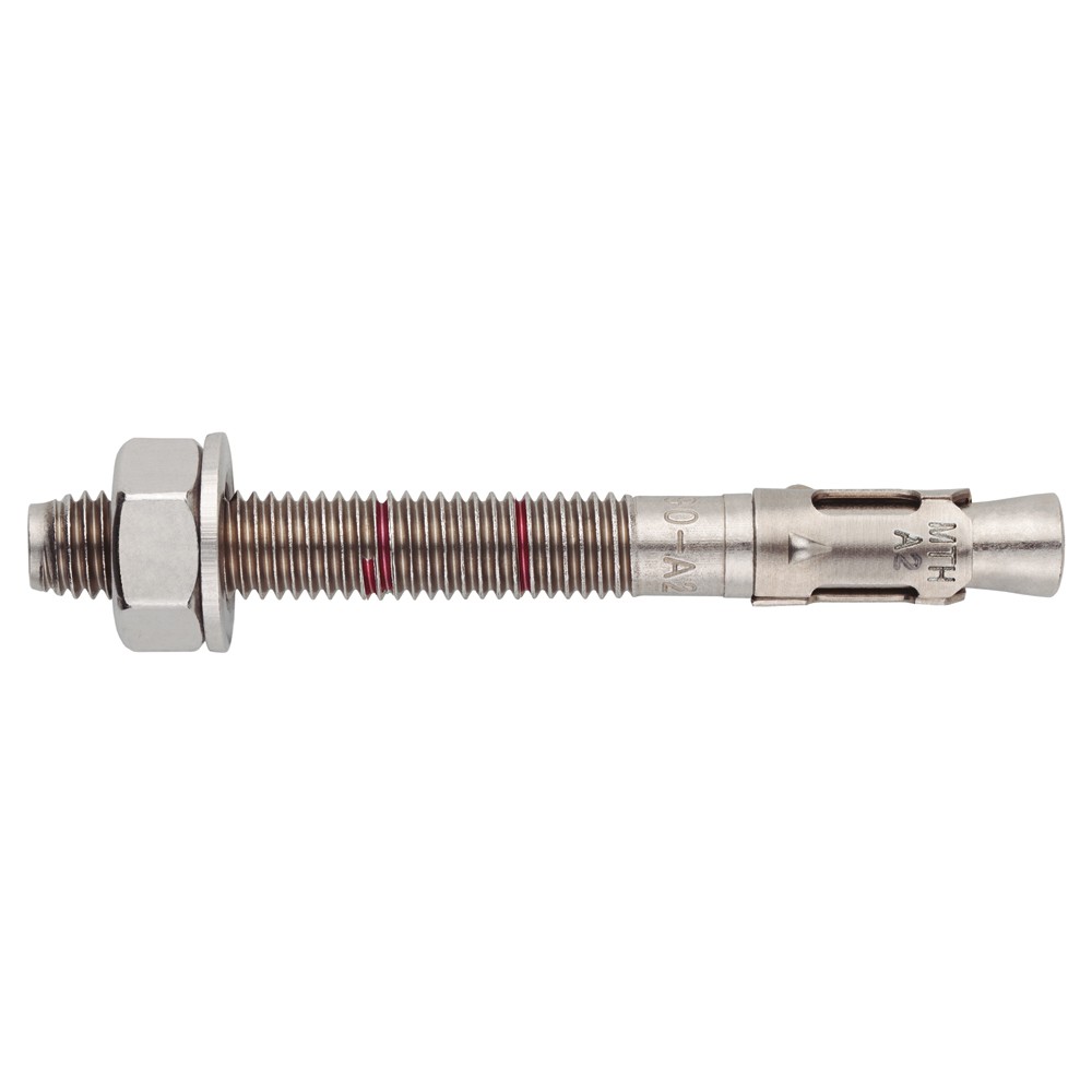 MTH-A2 [CP] Anclaje macho para cargas altas en hormigón no fisurado. Homologado ETE Opt.7. Eje inoxidable A2. Clip inoxidable A2